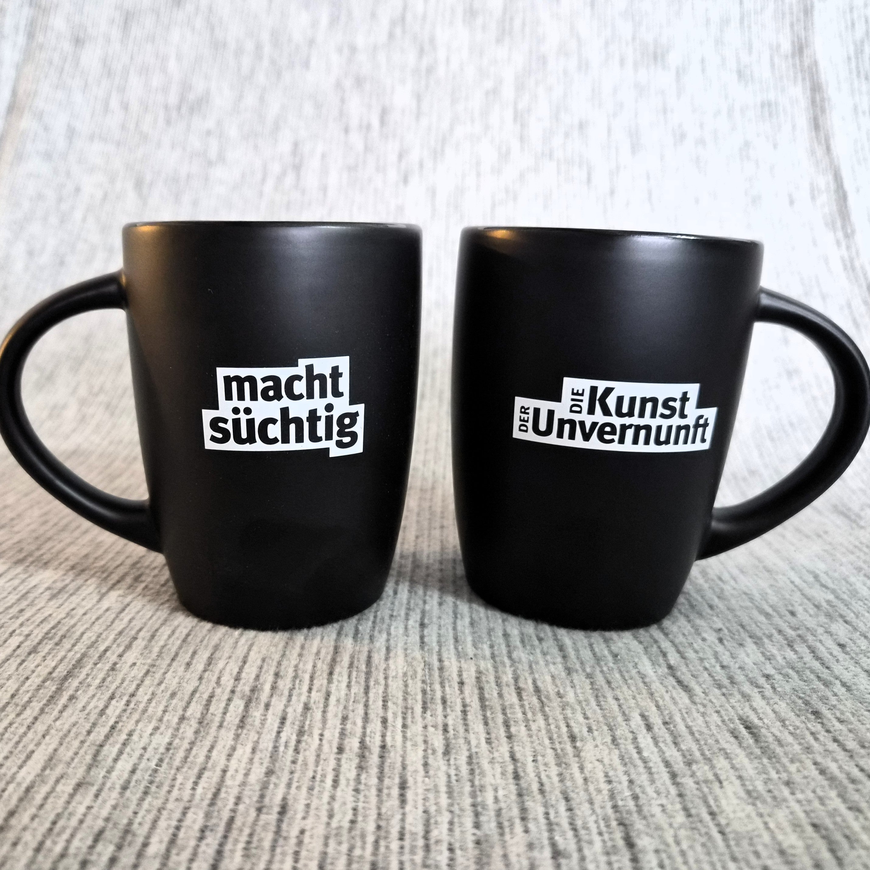 Kaffeebecher "machtsüchtig" (vanillafreundlich)