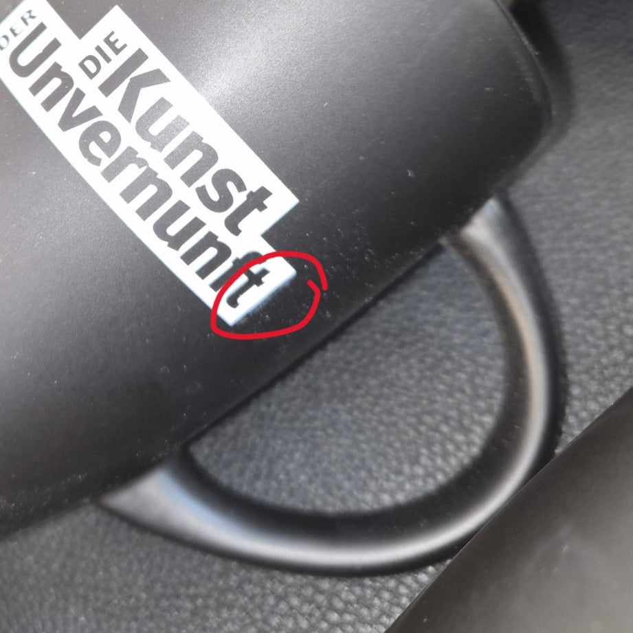 Kaffeebecher "machtsüchtig": 2. Wahl - Mängelexemplar