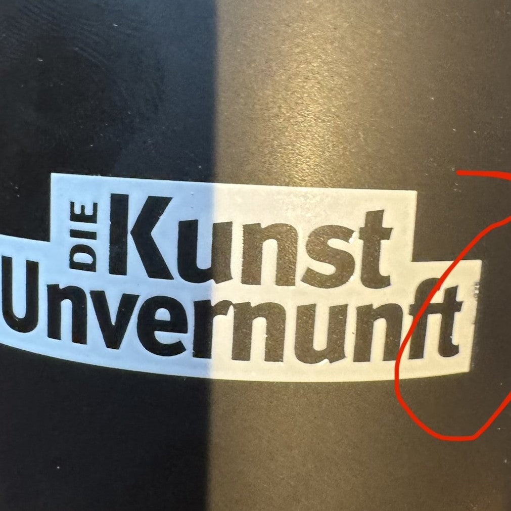 Kaffeebecher "machtsüchtig": 2. Wahl - Mängelexemplar