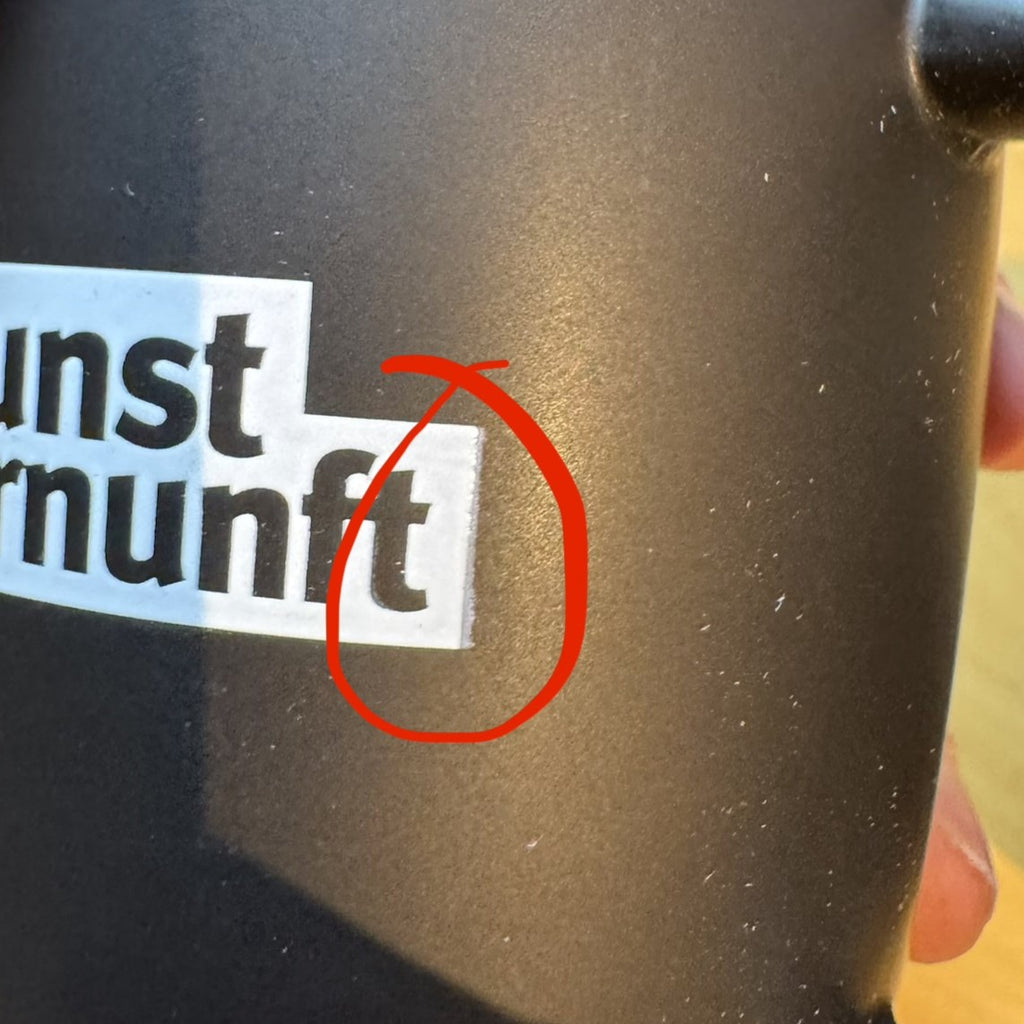 Kaffeebecher "machtsüchtig": 2. Wahl - Mängelexemplar